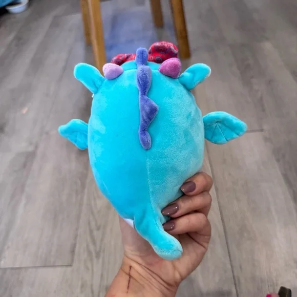 Squishmallows Tatiana The Teal Blue Dragon Plush Toy Small EUC - Picture 4 of 7